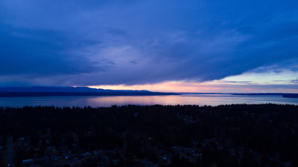 Sunrise over Seattle