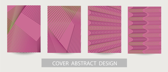 Abstract minimal geometric background. Geometric pattern with trendy gradient texture. For printing on covers, banners, sales, flyers. Modern design. Vector. EPS10