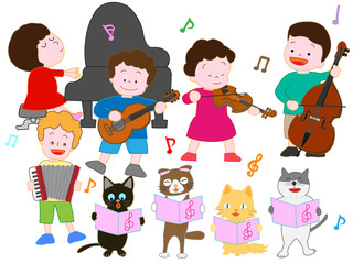 子どもたちとペットのコンサート