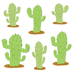 Beautiful cactus for the holiday cinco de mayo 5 may banner, logo, postcard, menu. Mexico, colorful. vector eps10. icon, smile, green cactus, flower, decorative plant, desert