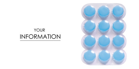 Medicine lozenges for the throat pattern