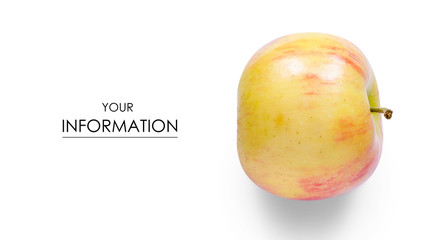 Apple fruit red pattern