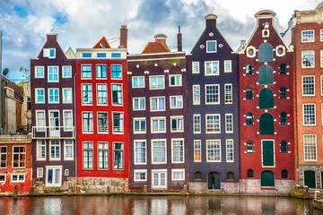 Foto op Canvas Huizen in Amsterdam © adisa