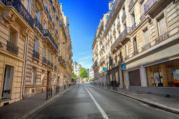 Naklejka premium Ulica w Paryżu