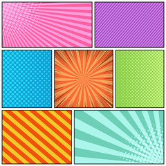 Comic page bright background