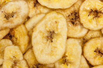Banana chips for background