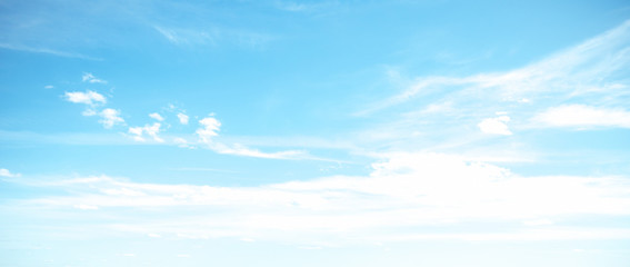 Clear blue sky and white clouds