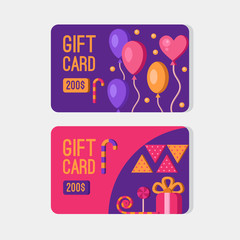 Fototapeta premium Vector gift cards.