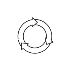 Reload icon. Simple element illustration. Reload symbol design from Ecology collection set. Can be used in web and mobile