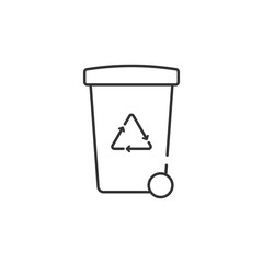 Recycling of garbage icon. Simple element illustration. Recycling of garbage symbol design from Ecology collection set. Can be used in web and mobile