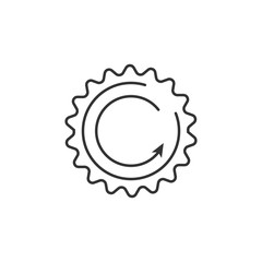 Renewable energy icon. Simple element illustration. Renewable energy symbol design from Ecology collection set. Can be used in web and mobile