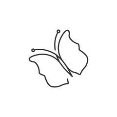 Butterfly icon. Simple element illustration. Butterfly symbol design from Ecology collection set. Can be used in web and mobile