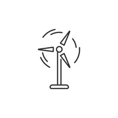 Wind power icon. Simple element illustration. Wind power symbol design from Ecology collection set. Can be used in web and mobile