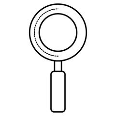 magnifying glass isolated icon vector illustration design