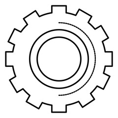 gears machinery isolated icon vector illustration design