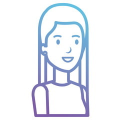businesswoman avatar character icon vector illustration design