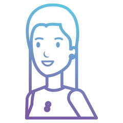 Obraz premium businesswoman avatar character icon vector illustration design