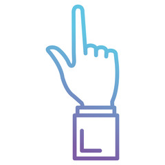 hand human index isolated icon vector illustration design