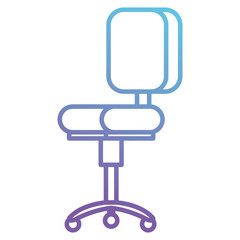 office chair isolated icon vector illustration design
