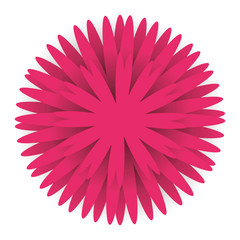 beautiful flower decorative icon vector illustration design