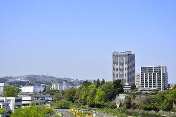 Obraz premium 仙台市 西公園付近より北西を望む 