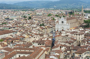 Fototapeta na wymiar Aerial view of Florence, Tuscany, Italy