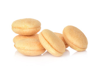 This is Thai food. Dessert egg on white background