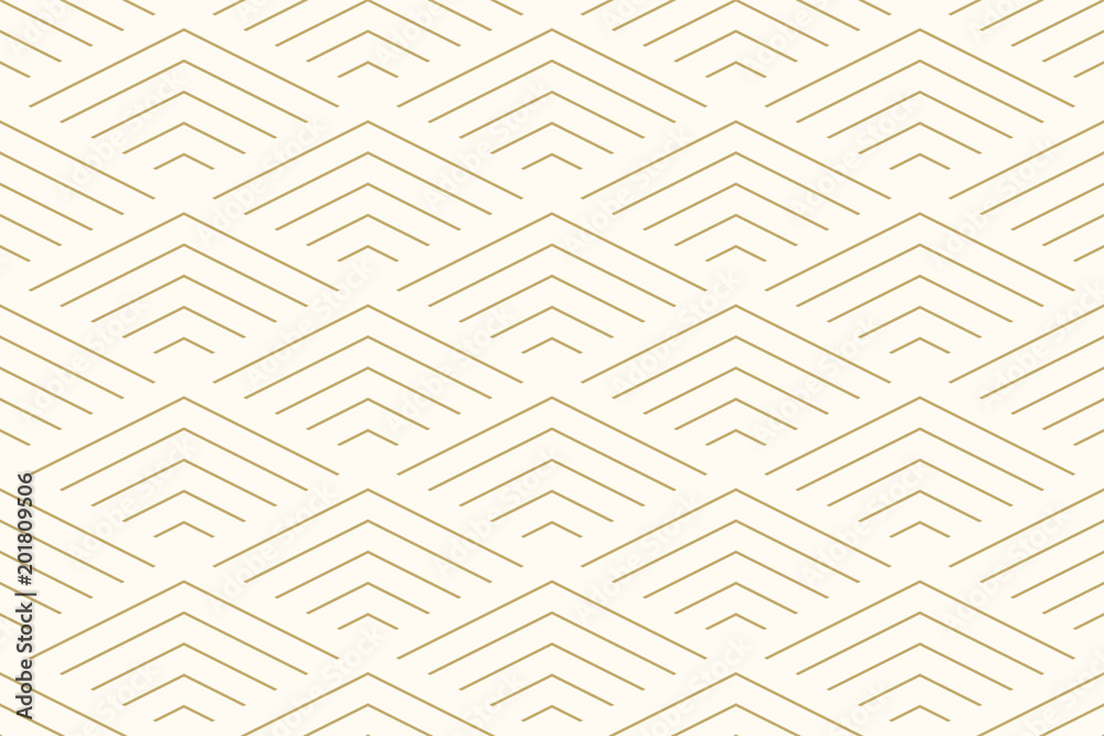 Poster pattern seamless abstract background chevron gold color and line. geometric line vector.