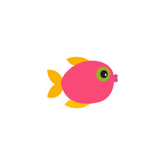 Vector cartoon fish.
