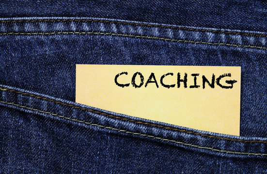 Coaching symbol on a business card