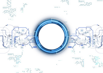 Blue Circuit Digital Technology Background