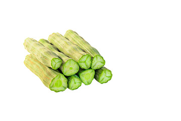 Moringa seed was placed on a white background.