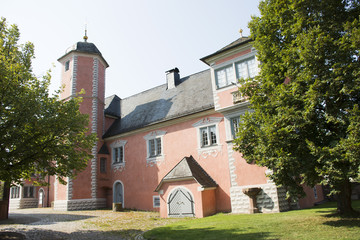 Fototapeta na wymiar Classic building Lobdengau Museum for german people and foreigner travelers visit and travel at Ladenburg town