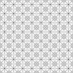 Black And White Monochrome Geometric Graphic Pattern Vector Illustration