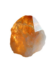 Mountain citrine crystal.