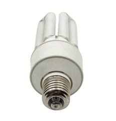 Economy lamp isolated on white