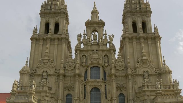 Close up of a cathedral facade