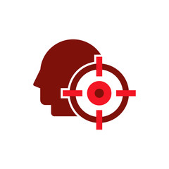 Head Target Icon Design