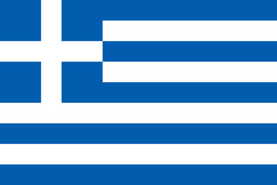 The Flag of Greece. National symbol of the state. Vector illustration.