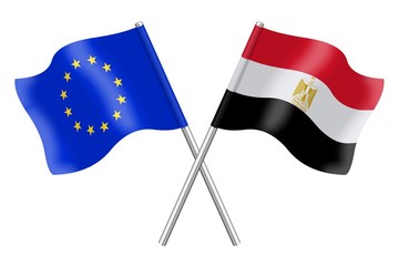 Flags. Europe and Egypt