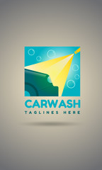 Car wash logo template design