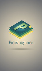 Publishing house logo template design