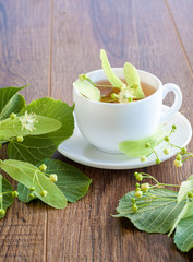 Lime flower tea