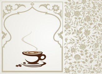 hot coffee , cafeteria , icon, business logo design