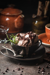 Chocolate coffee ice cream