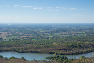 landscape on mountain