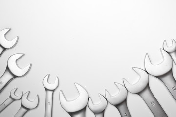 The wrench steel tools for repair