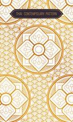 Thai contempolary pattern. Vector illustration