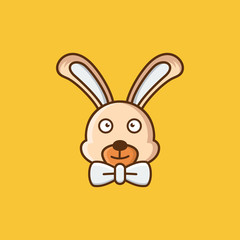 Illustration of cute Rabbit - vector illustration template