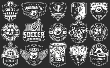 Set of soccer emblems © DGIM studio